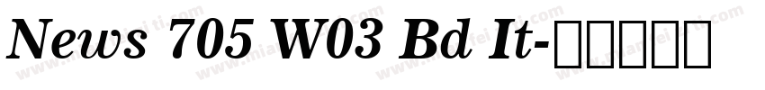 News 705 W03 Bd It字体转换